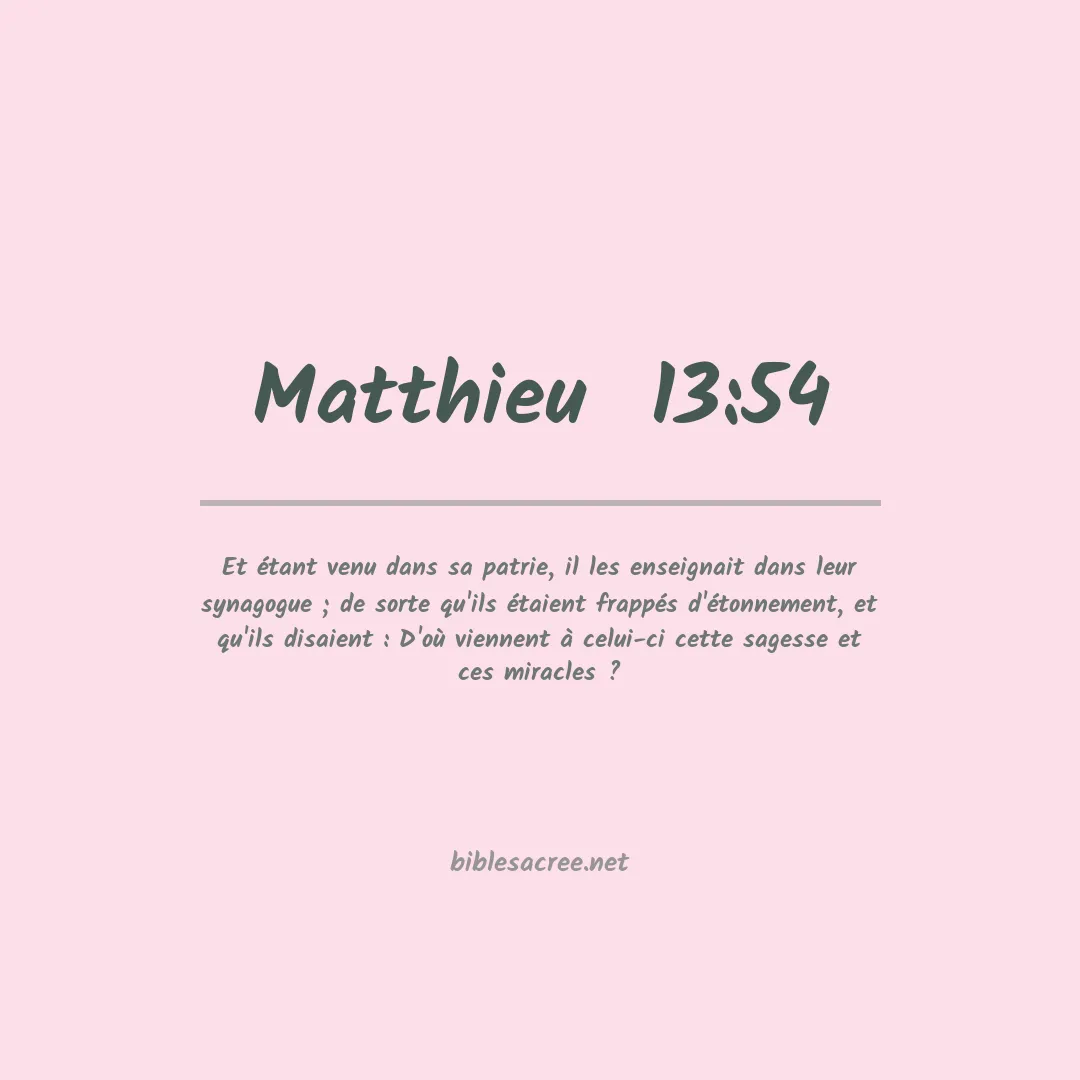 Matthieu  - 13:54