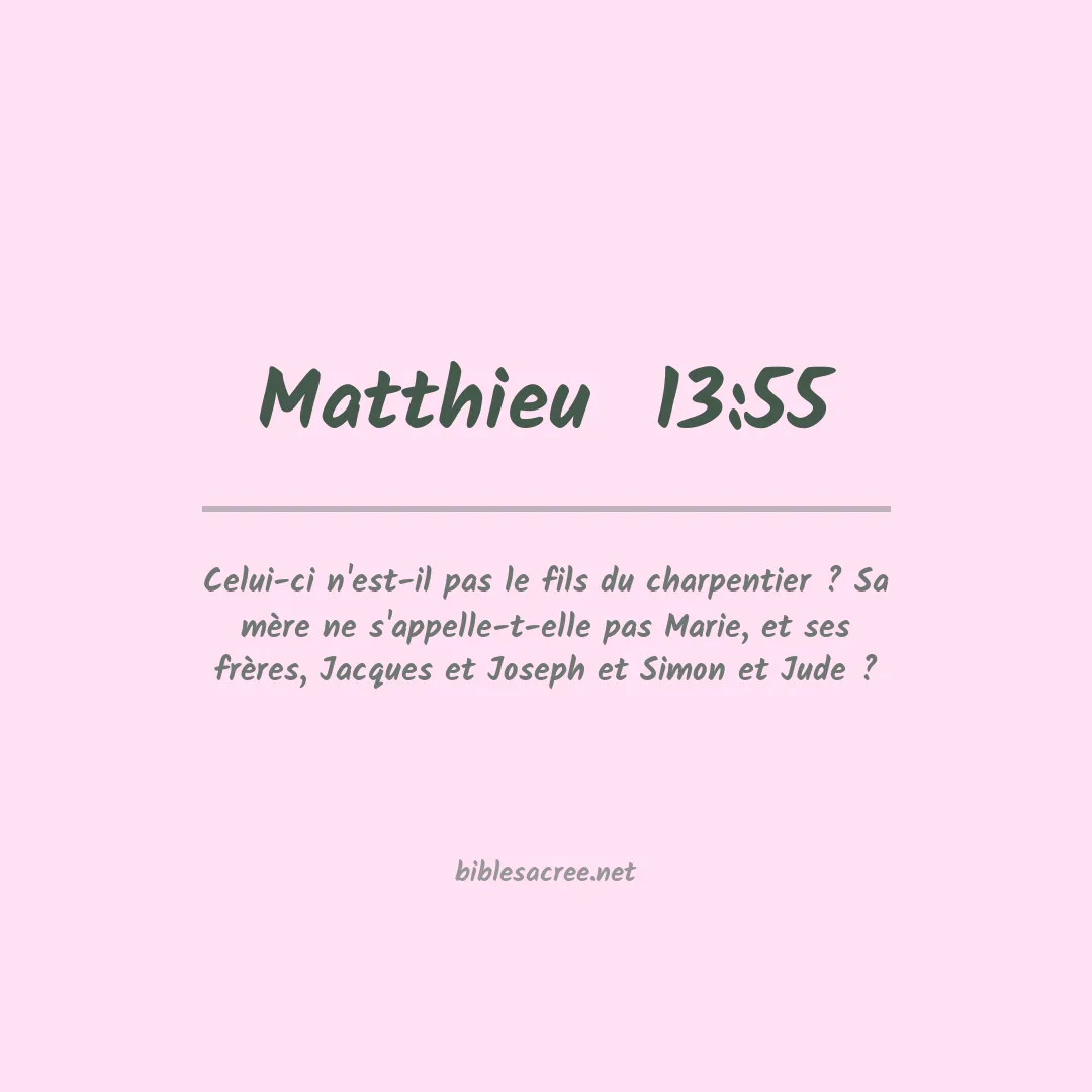 Matthieu  - 13:55