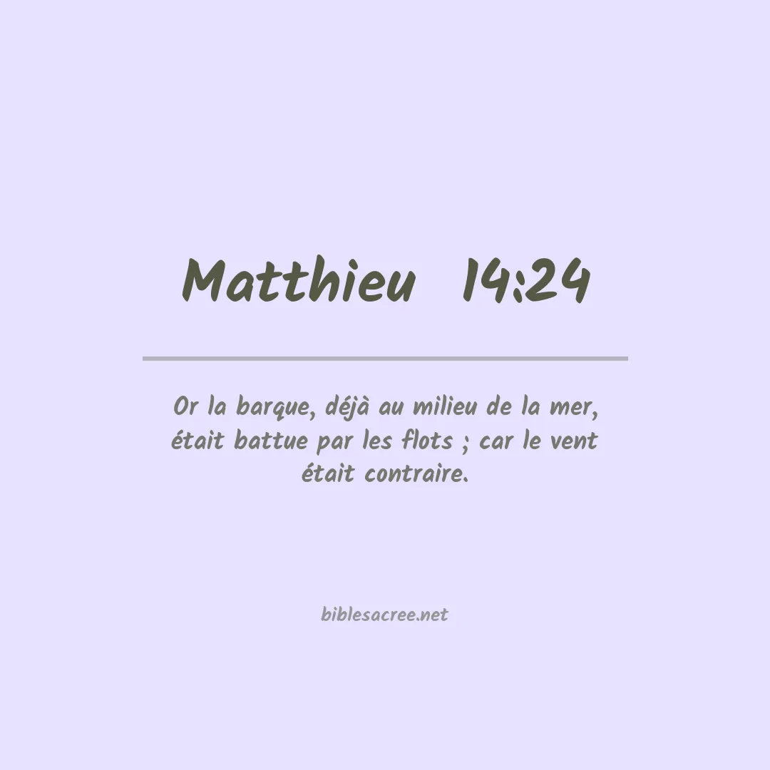 Matthieu  - 14:24