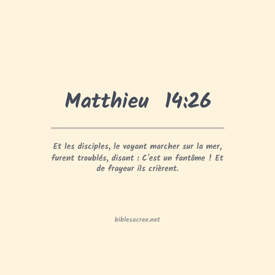 Matthieu  - 14:26