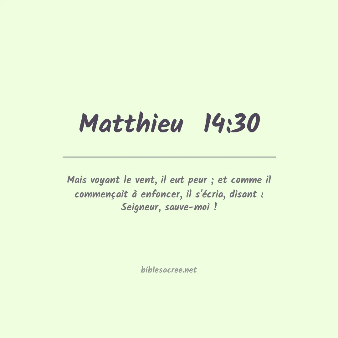 Matthieu  - 14:30