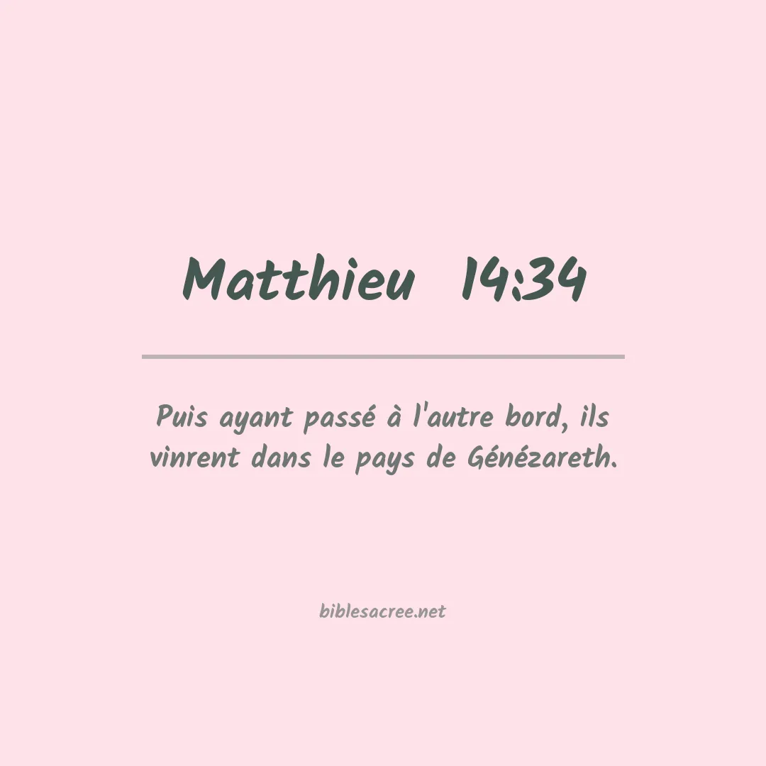Matthieu  - 14:34