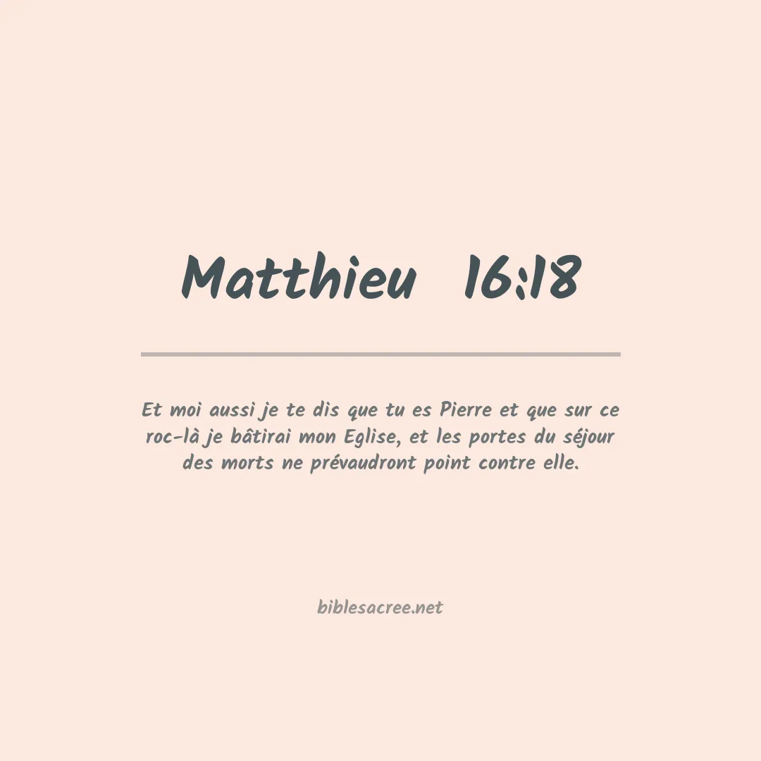 Matthieu  - 16:18