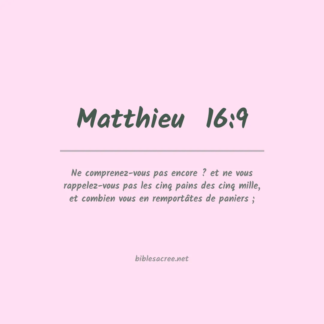 Matthieu  - 16:9