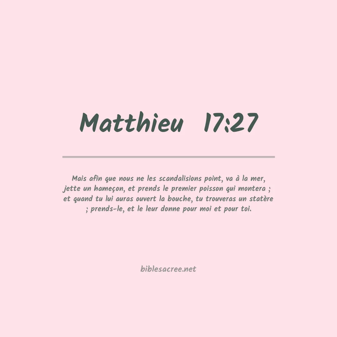 Matthieu  - 17:27