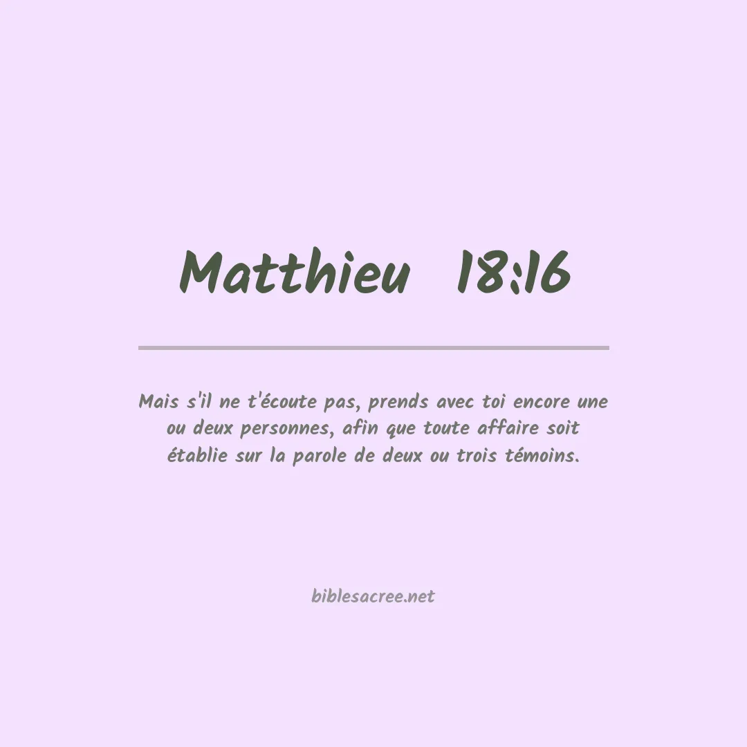 Matthieu  - 18:16