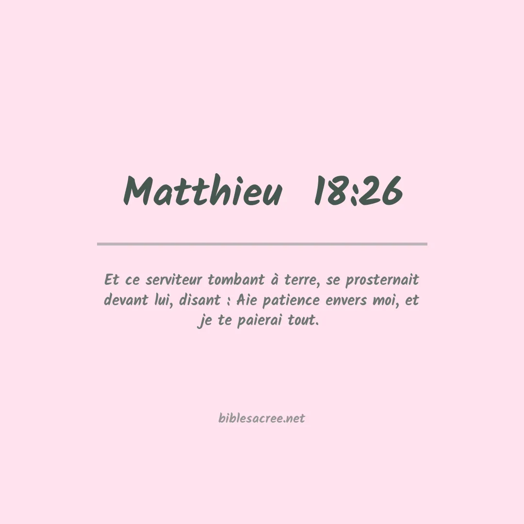 Matthieu  - 18:26