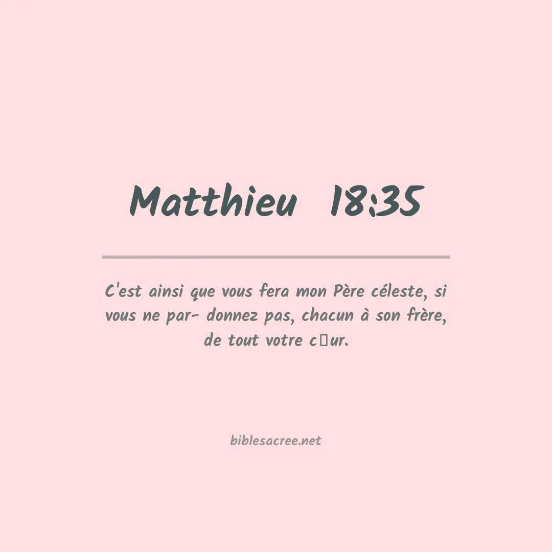 Matthieu  - 18:35