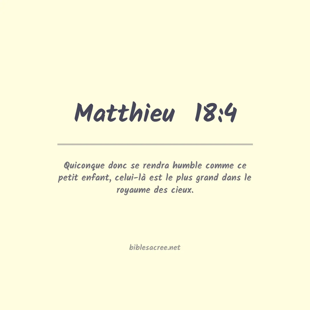 Matthieu  - 18:4