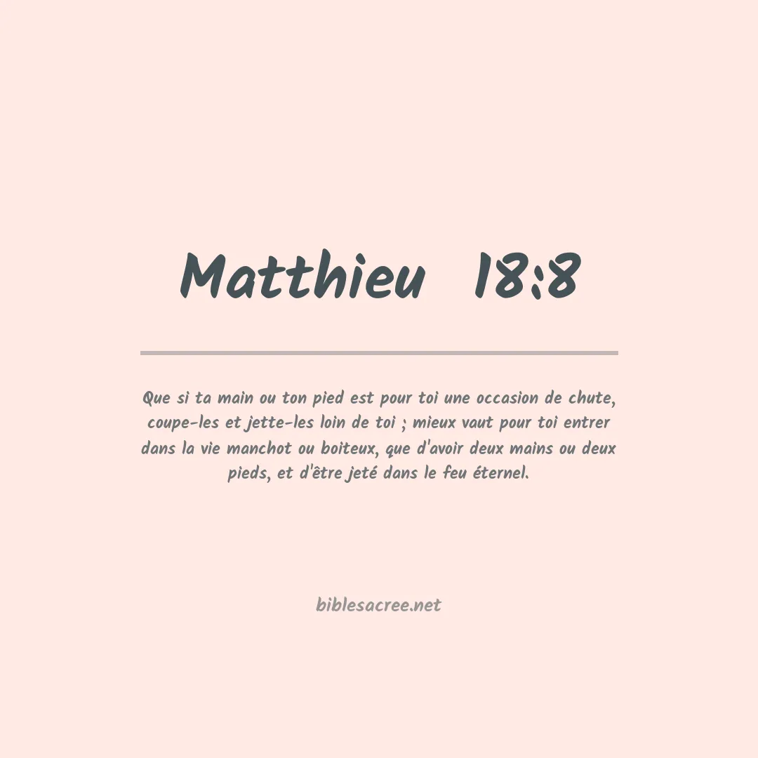 Matthieu - 18:8