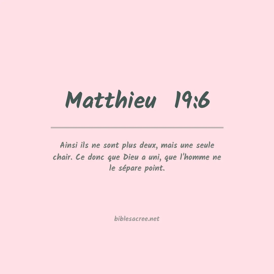 Matthieu  - 19:6