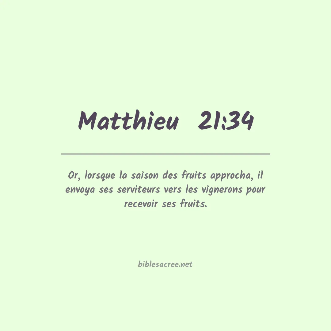 Matthieu  - 21:34