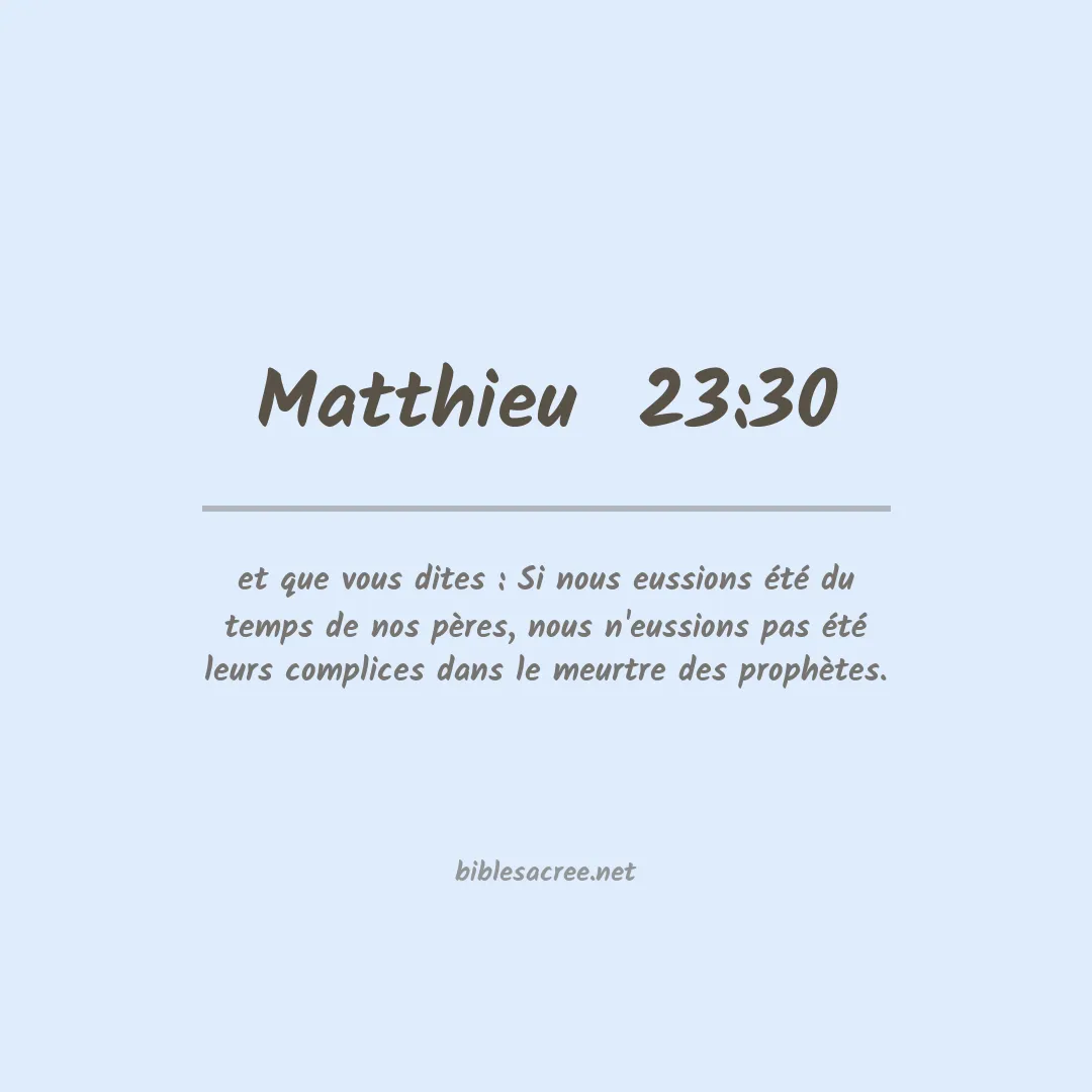Matthieu  - 23:30