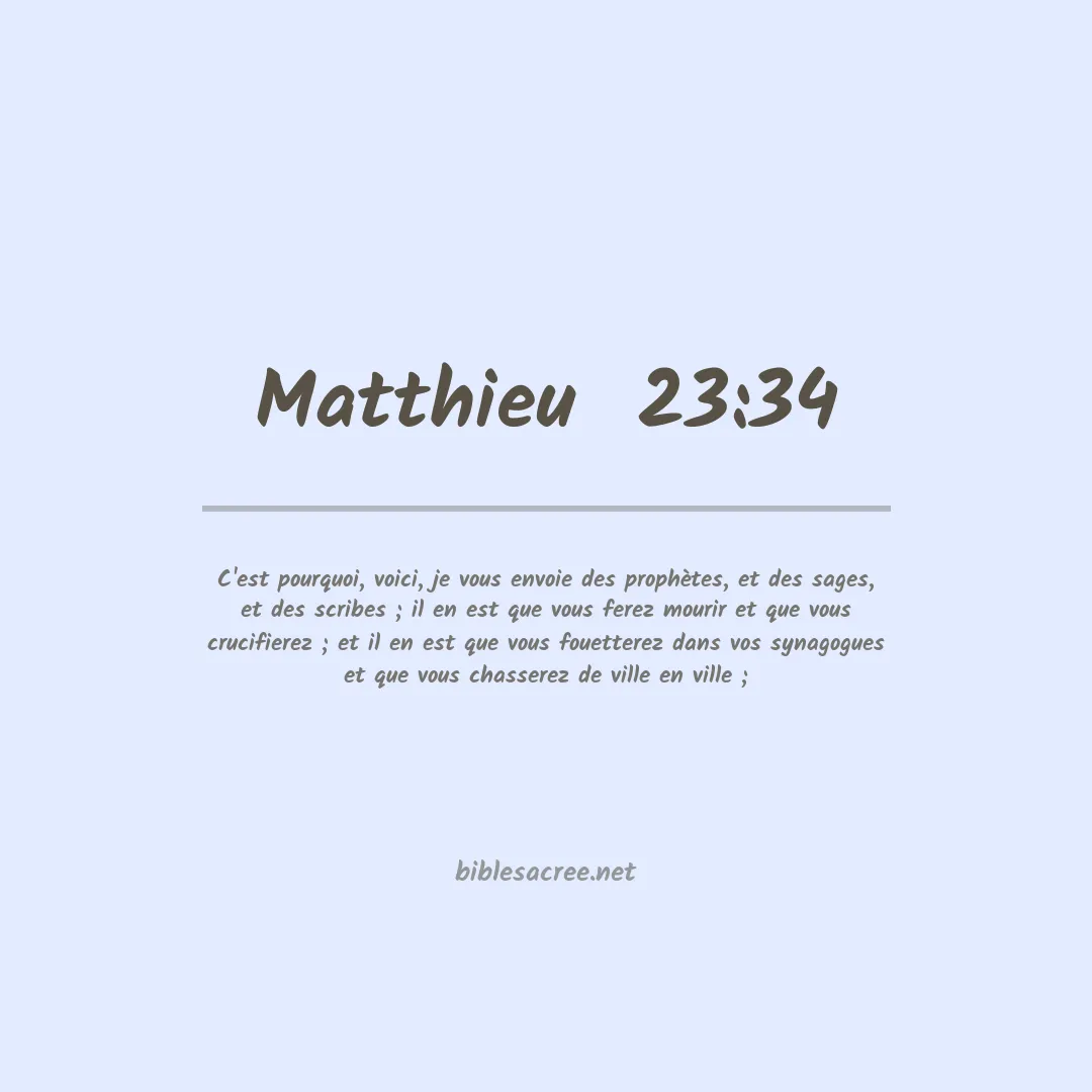 Matthieu  - 23:34
