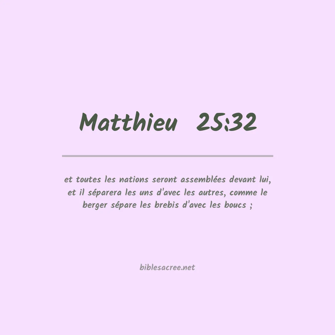 Matthieu  - 25:32