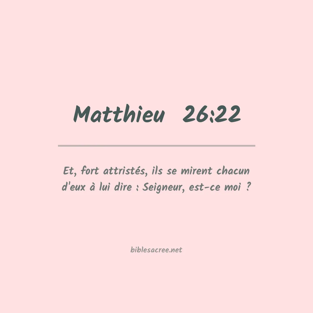 Matthieu  - 26:22