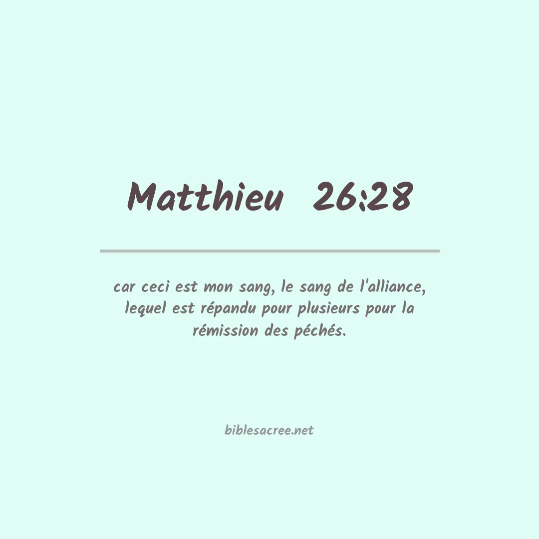 Matthieu  - 26:28