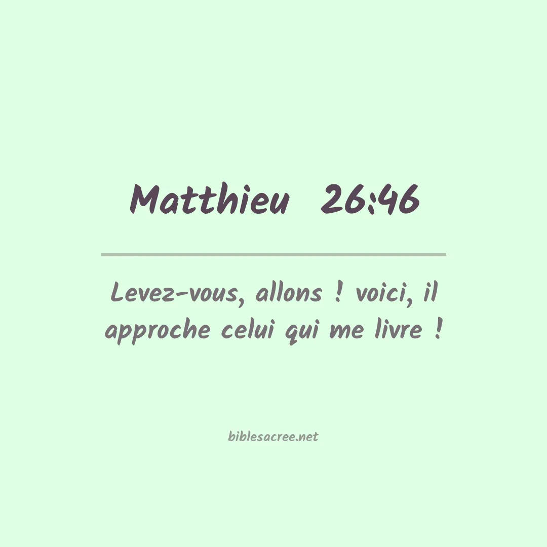 Matthieu  - 26:46