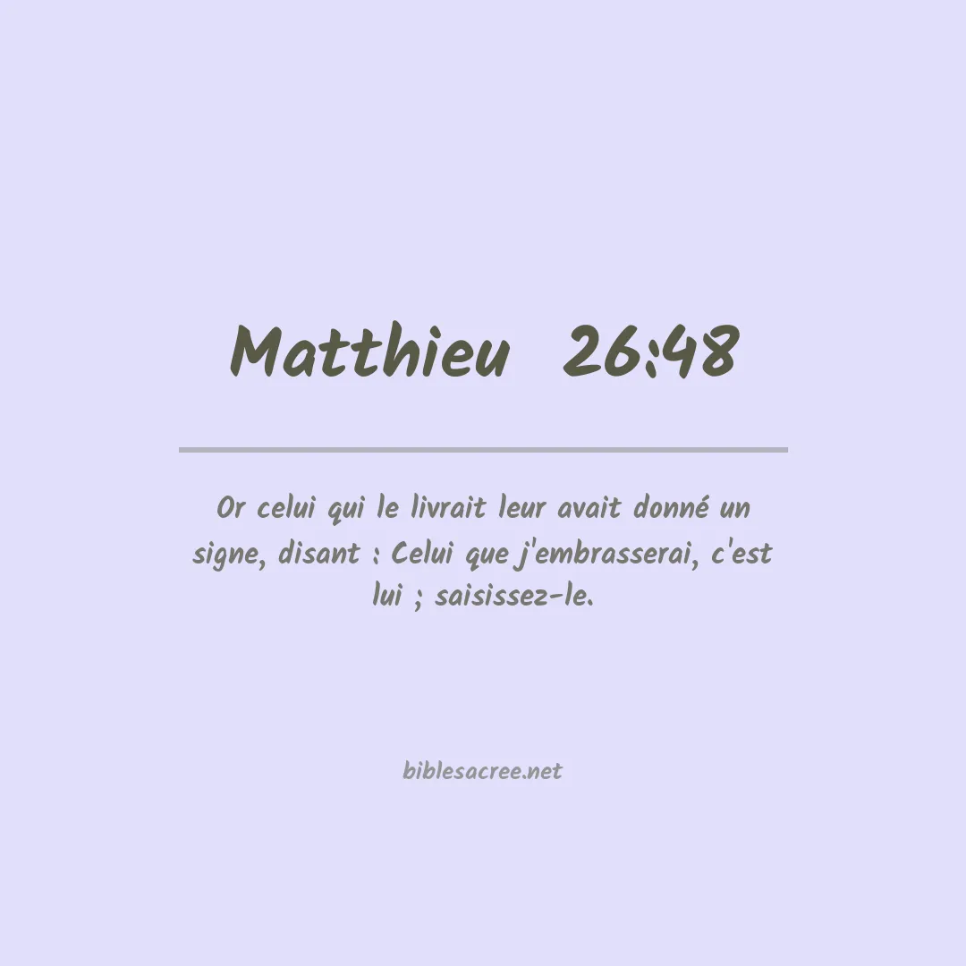 Matthieu  - 26:48