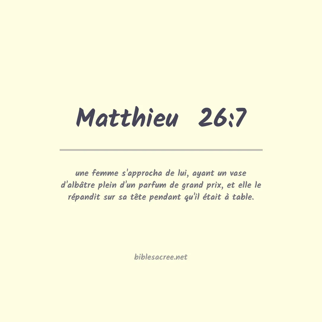 Matthieu  - 26:7