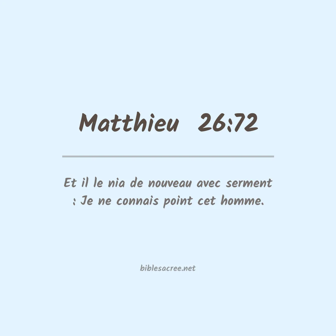 Matthieu  - 26:72