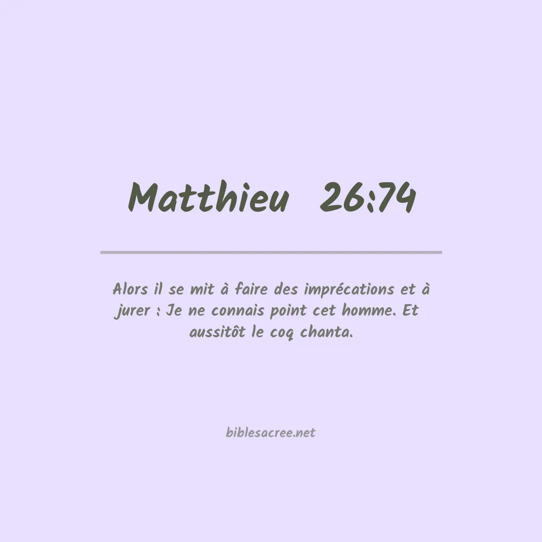 Matthieu  - 26:74