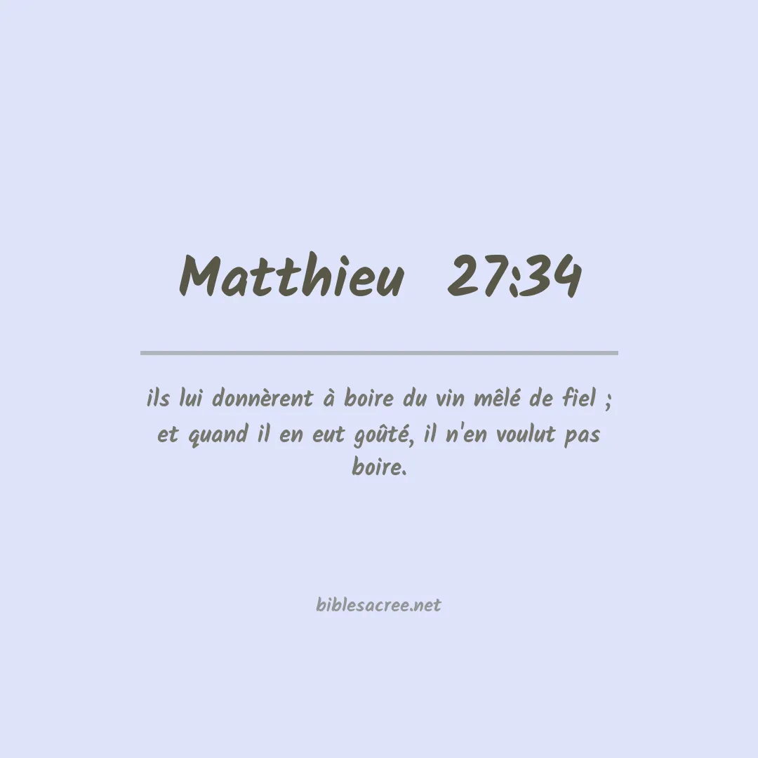 Matthieu  - 27:34