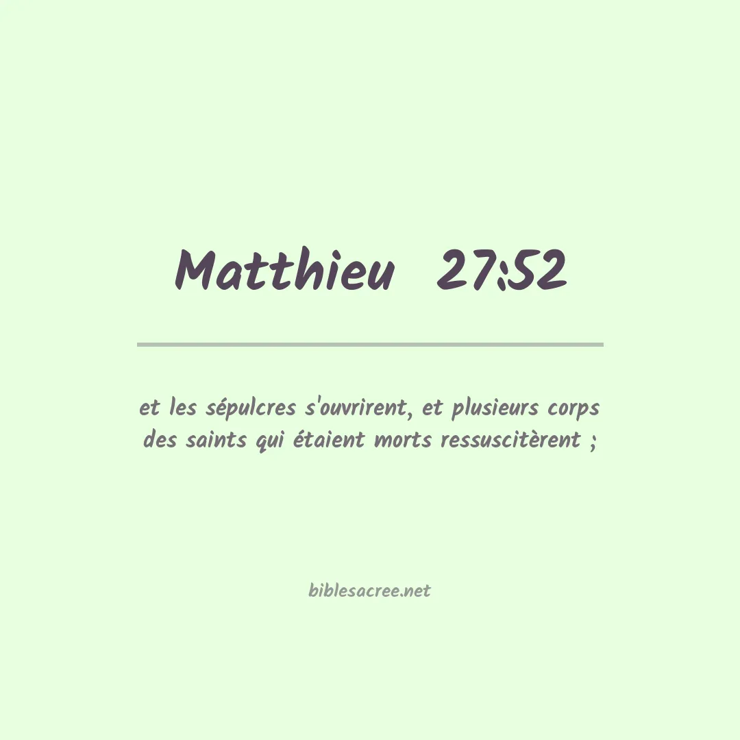 Matthieu  - 27:52