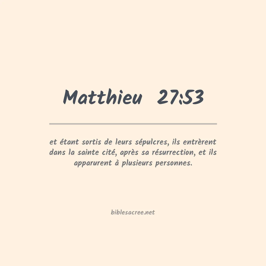 Matthieu  - 27:53