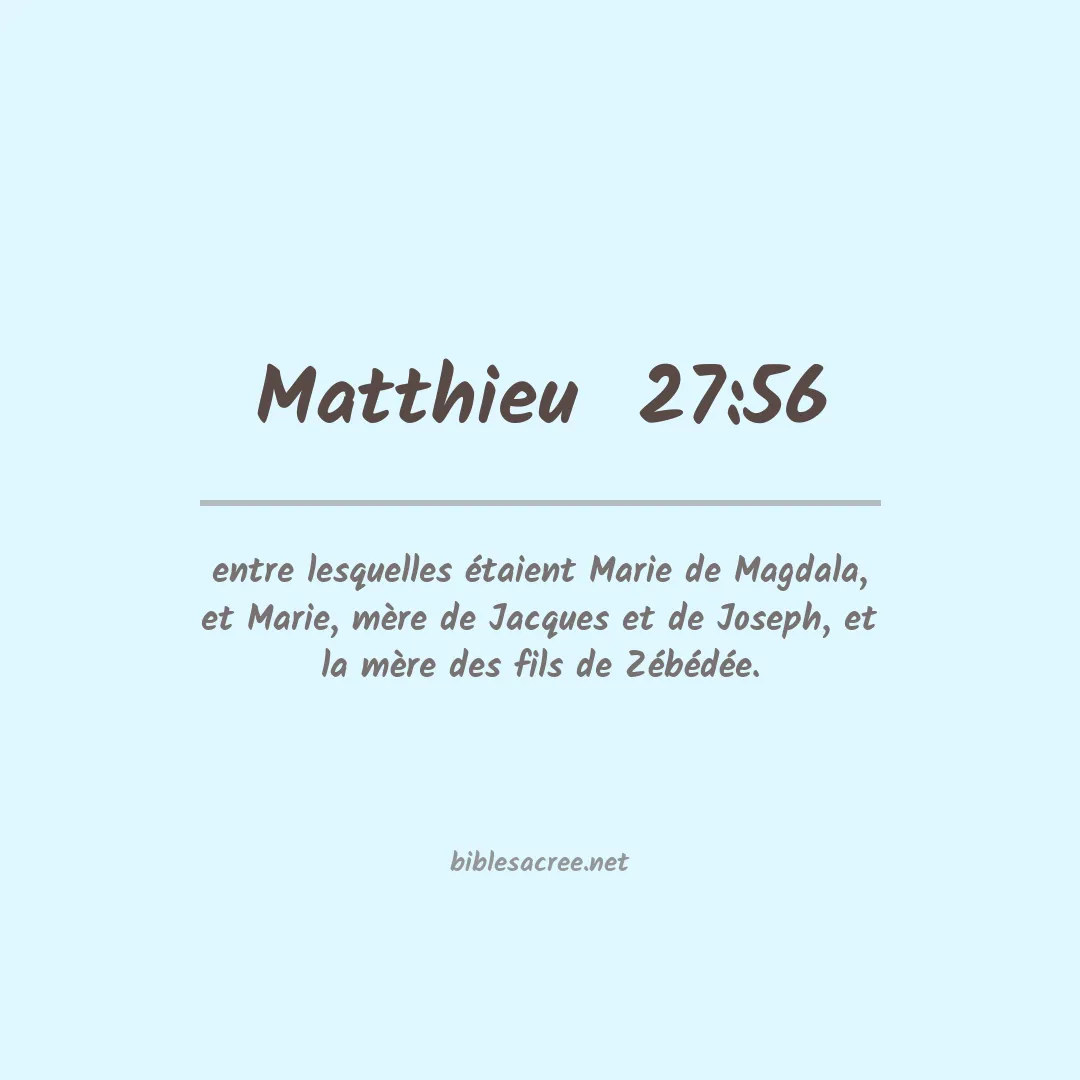 Matthieu  - 27:56