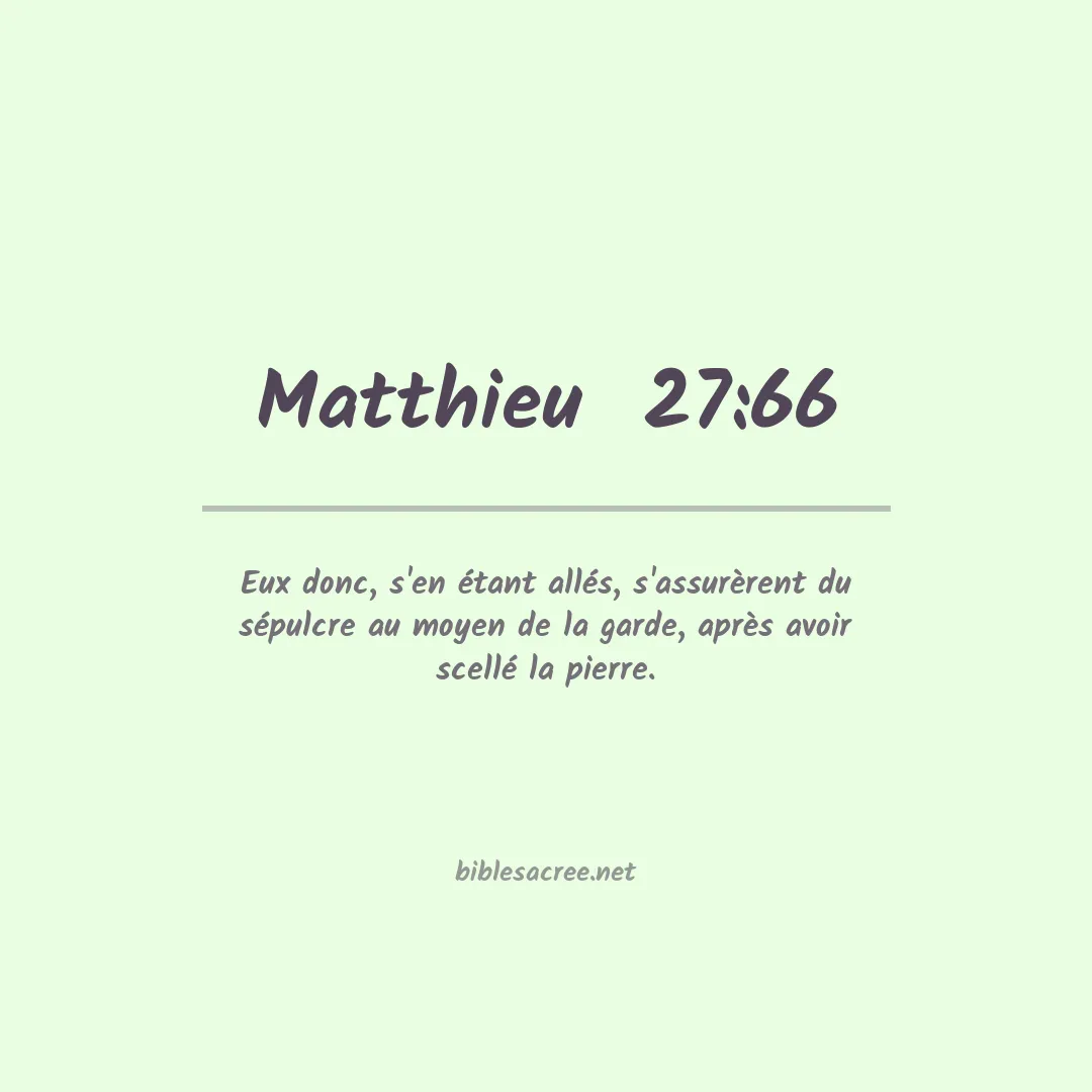 Matthieu  - 27:66