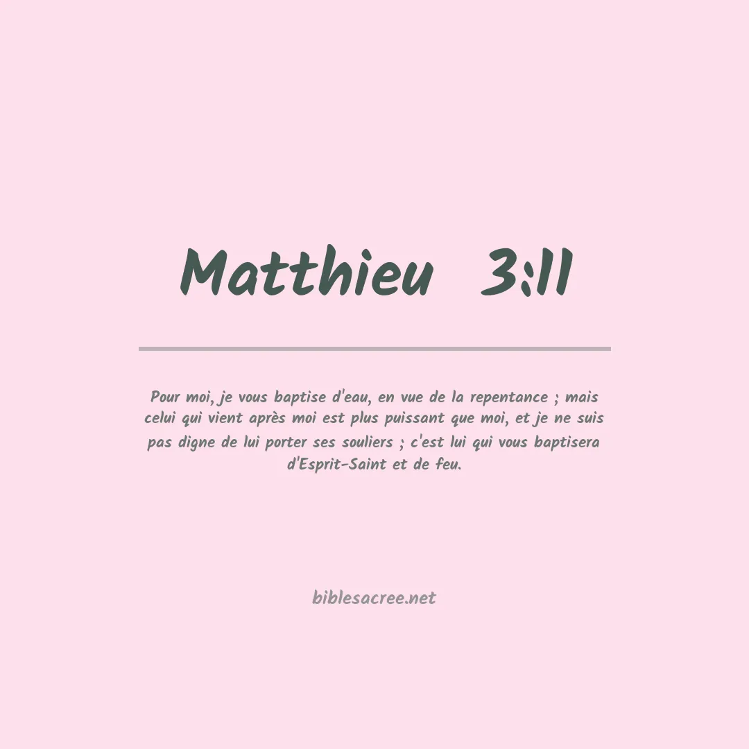 Matthieu  - 3:11