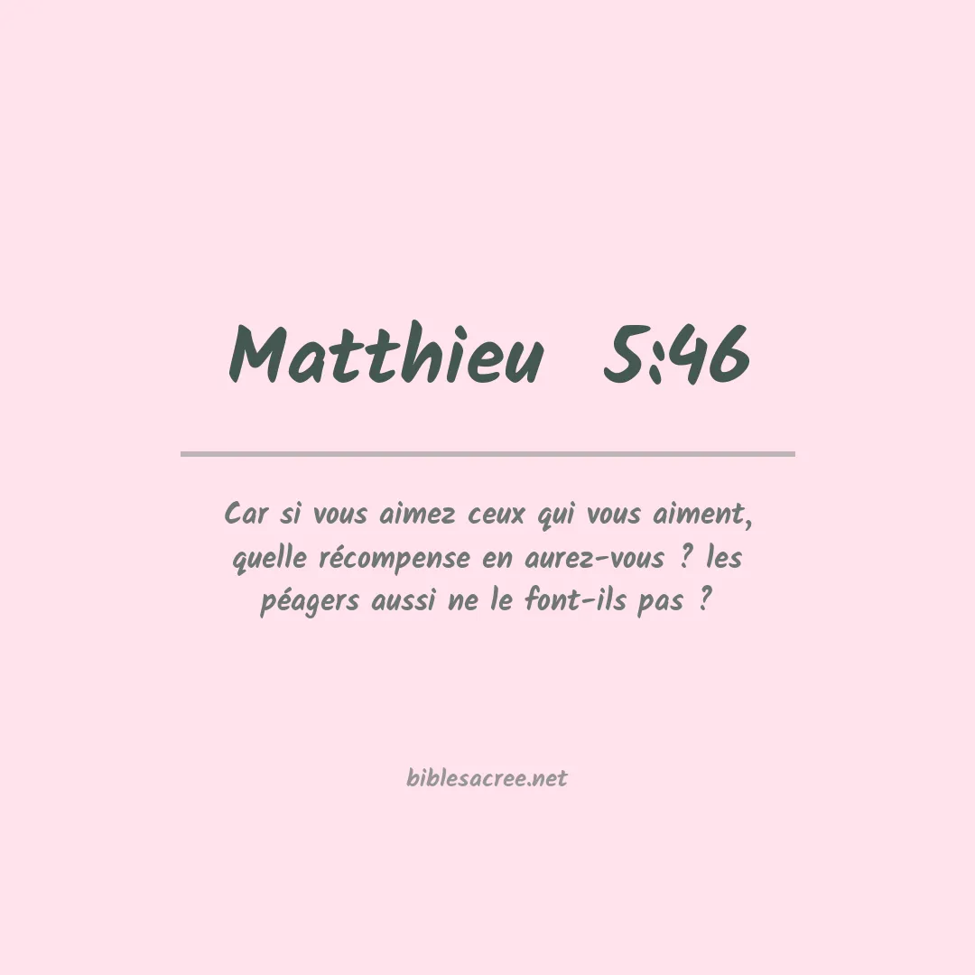 Matthieu  - 5:46