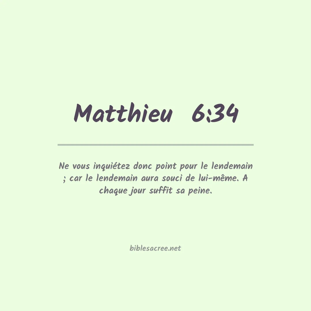 Matthieu - 6:34