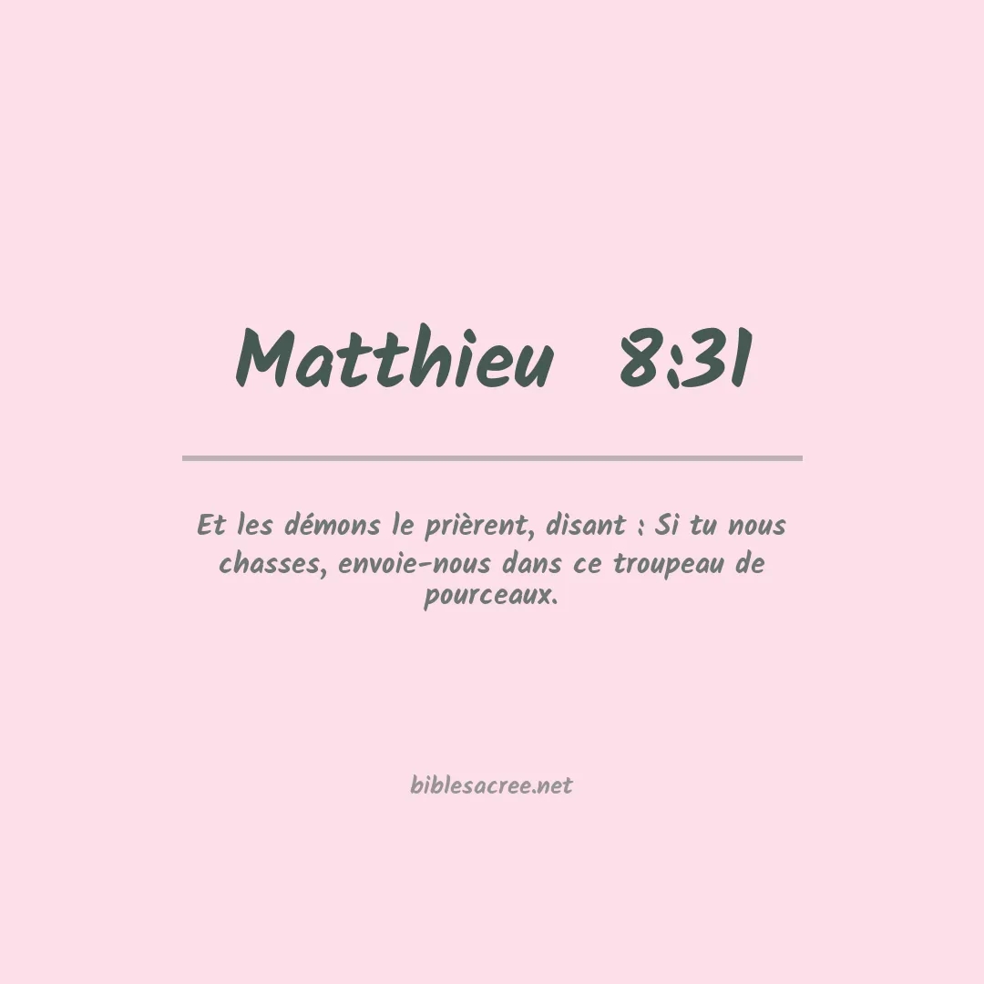 Matthieu  - 8:31