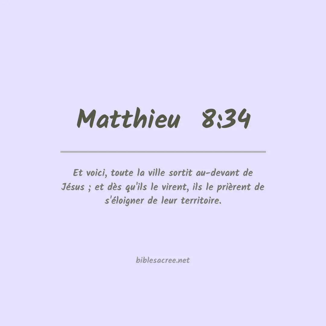 Matthieu  - 8:34