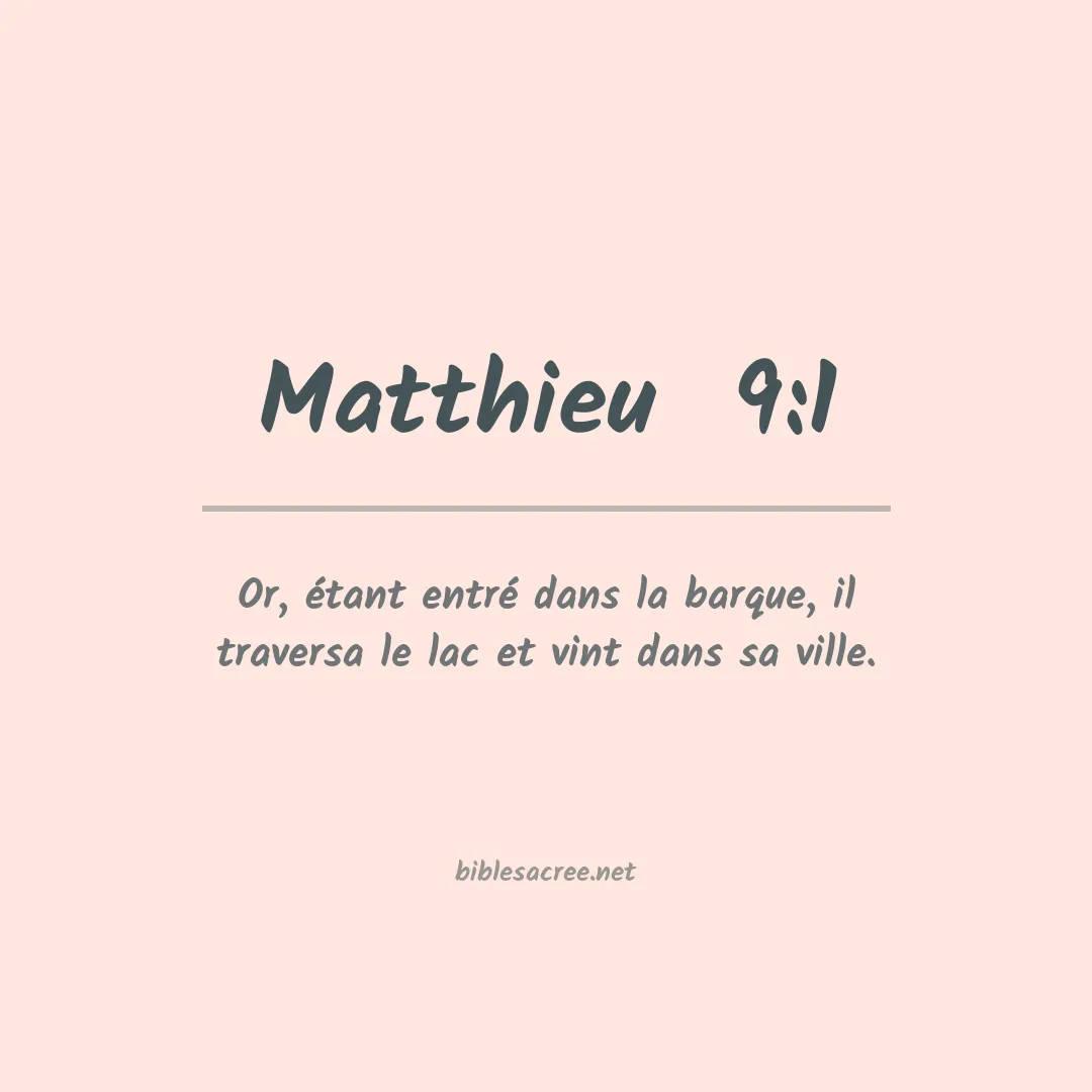 Matthieu  - 9:1