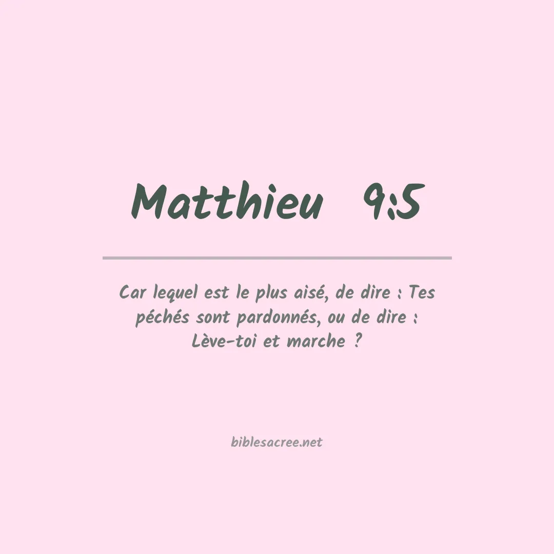 Matthieu  - 9:5