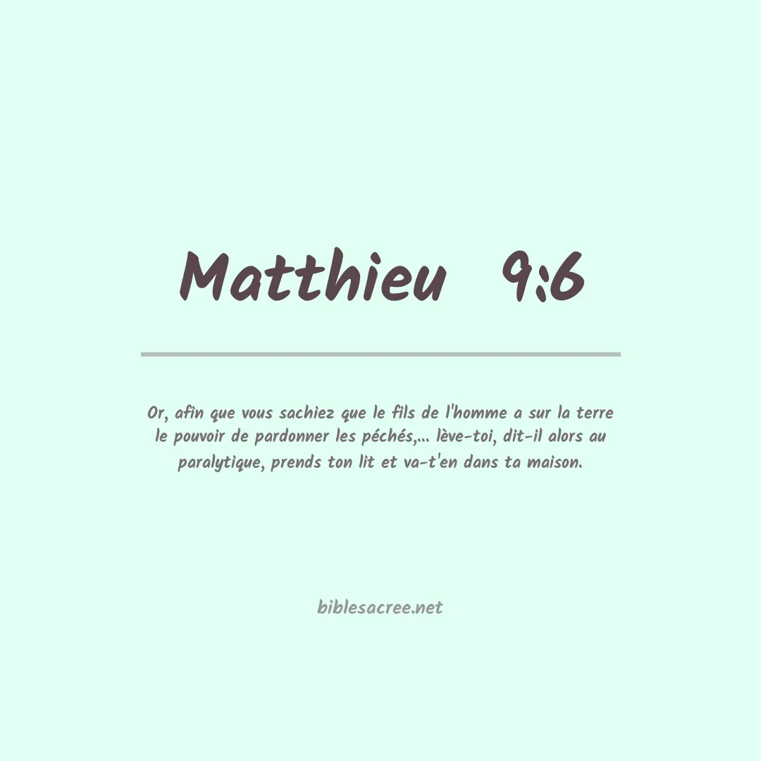 Matthieu  - 9:6