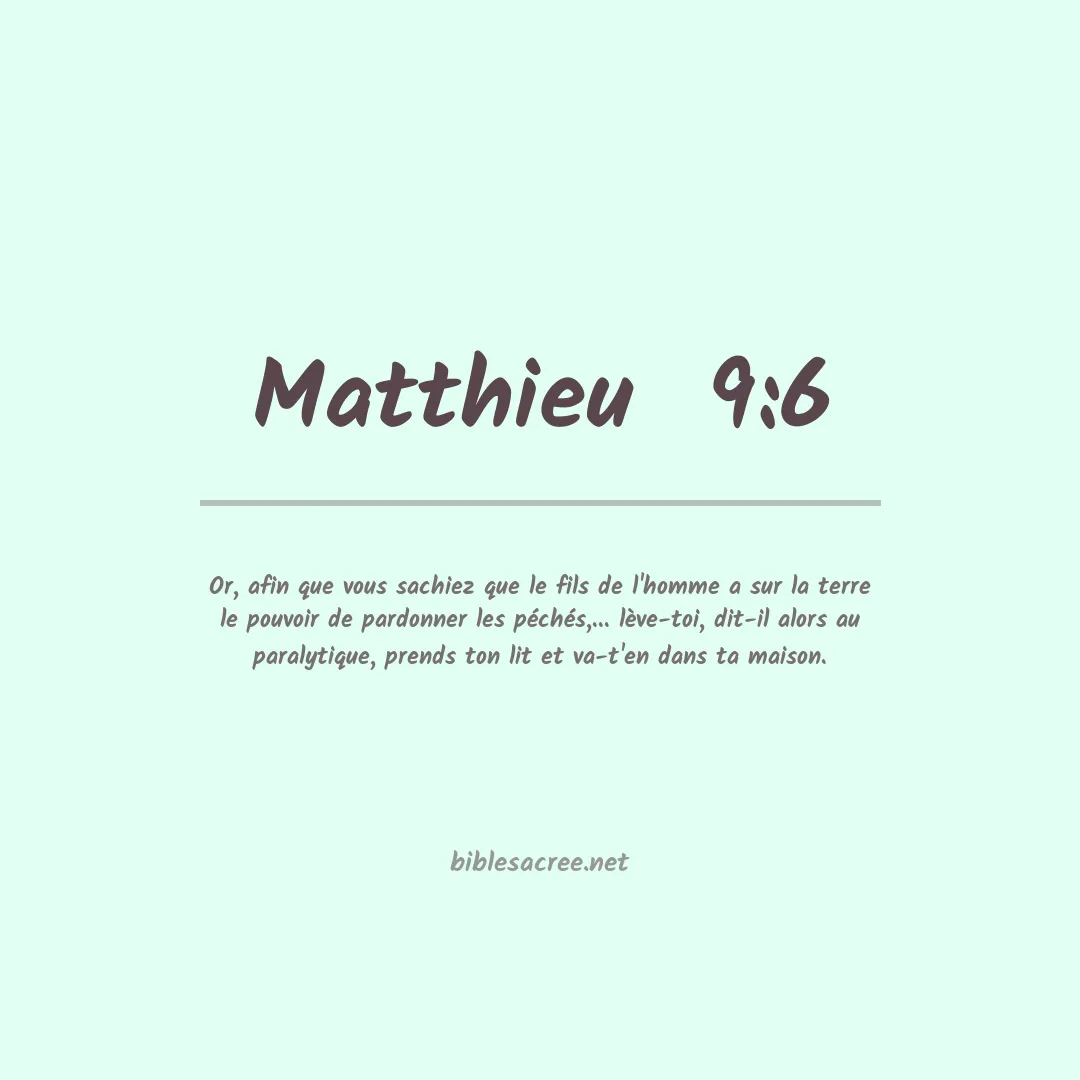 Matthieu - 9:6