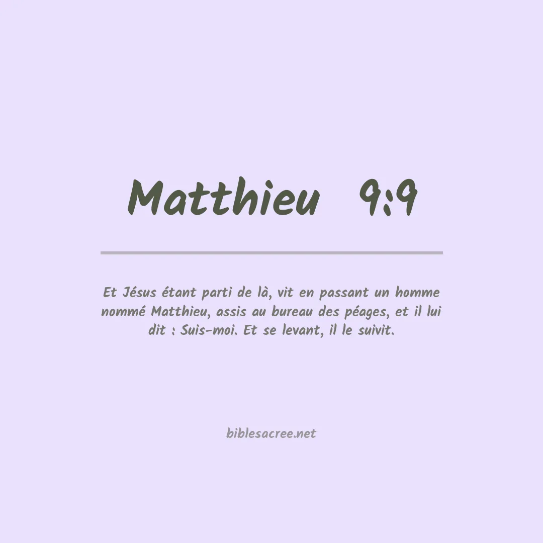 Matthieu  - 9:9