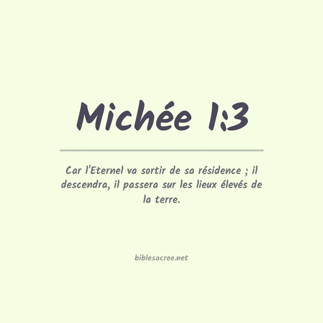 Michée - 1:3