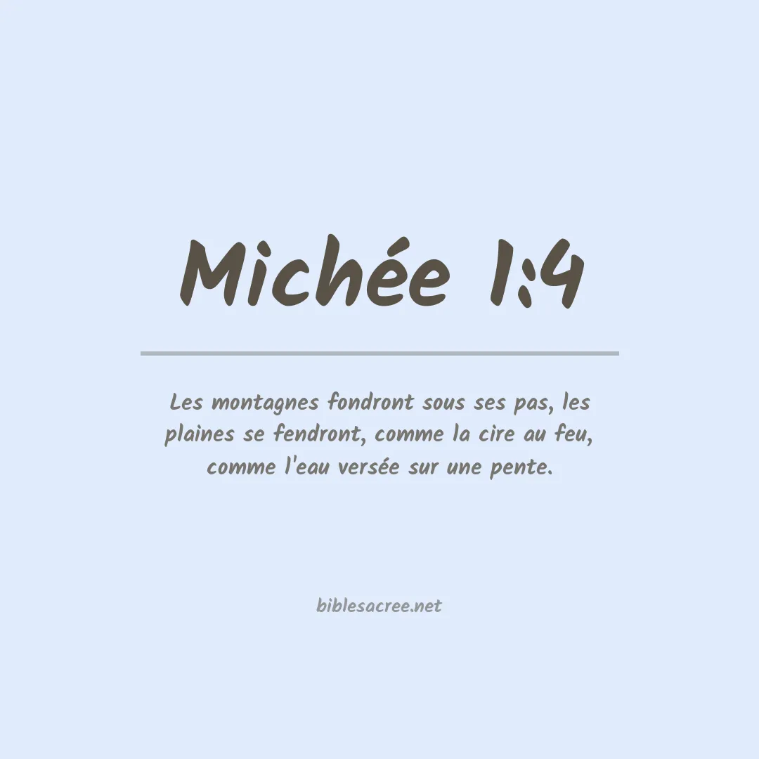 Michée - 1:4