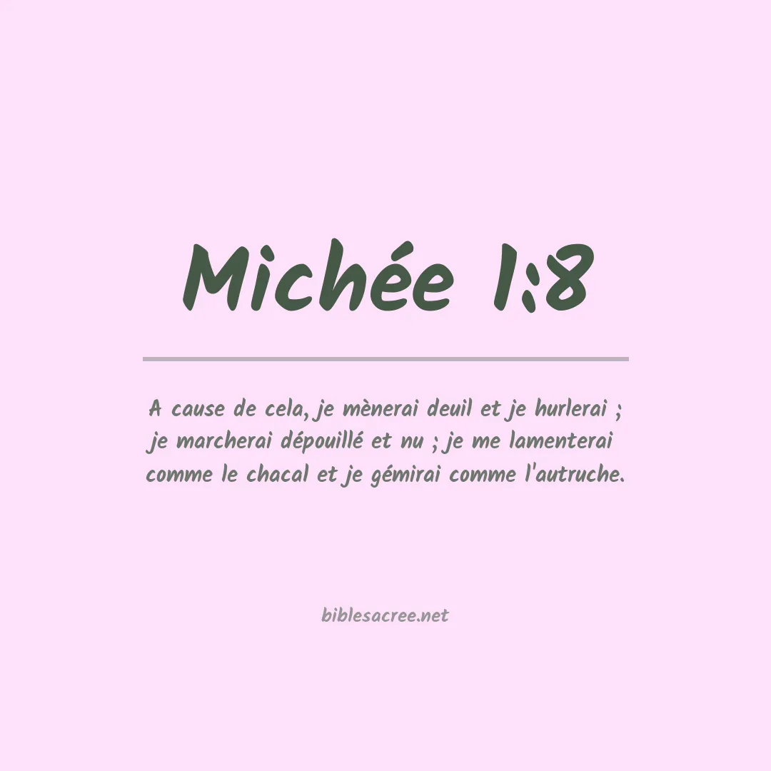 Michée - 1:8