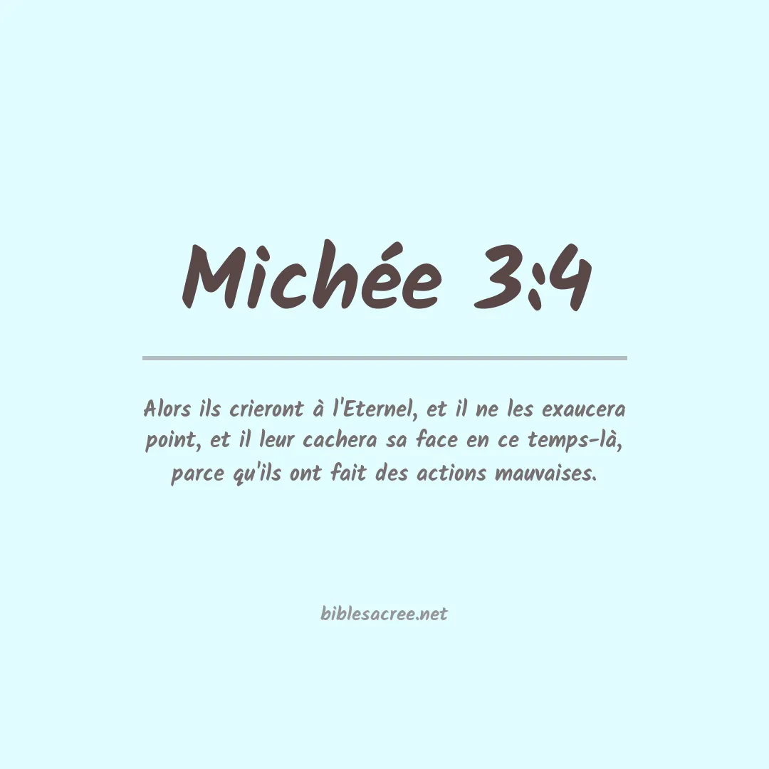 Michée - 3:4