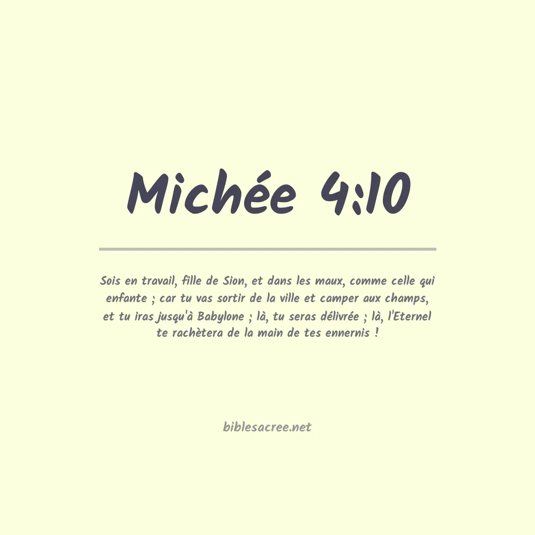 Michée - 4:10