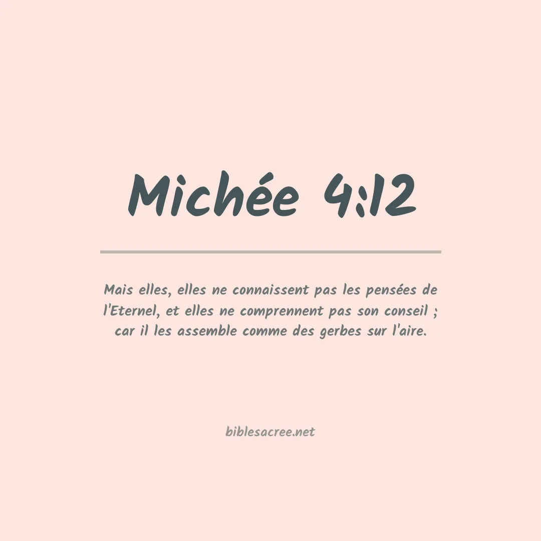 Michée - 4:12
