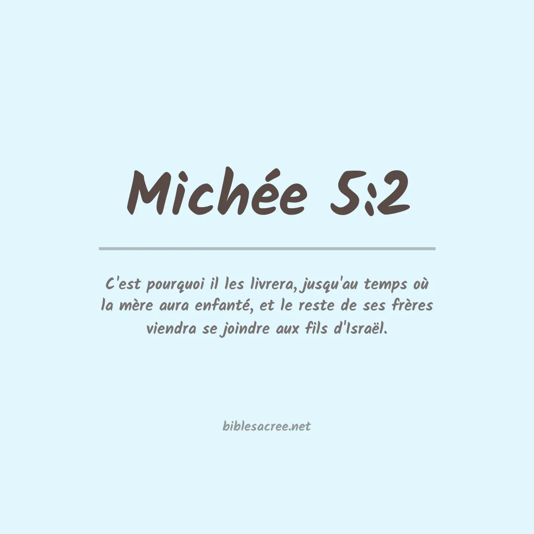 Michée - 5:2