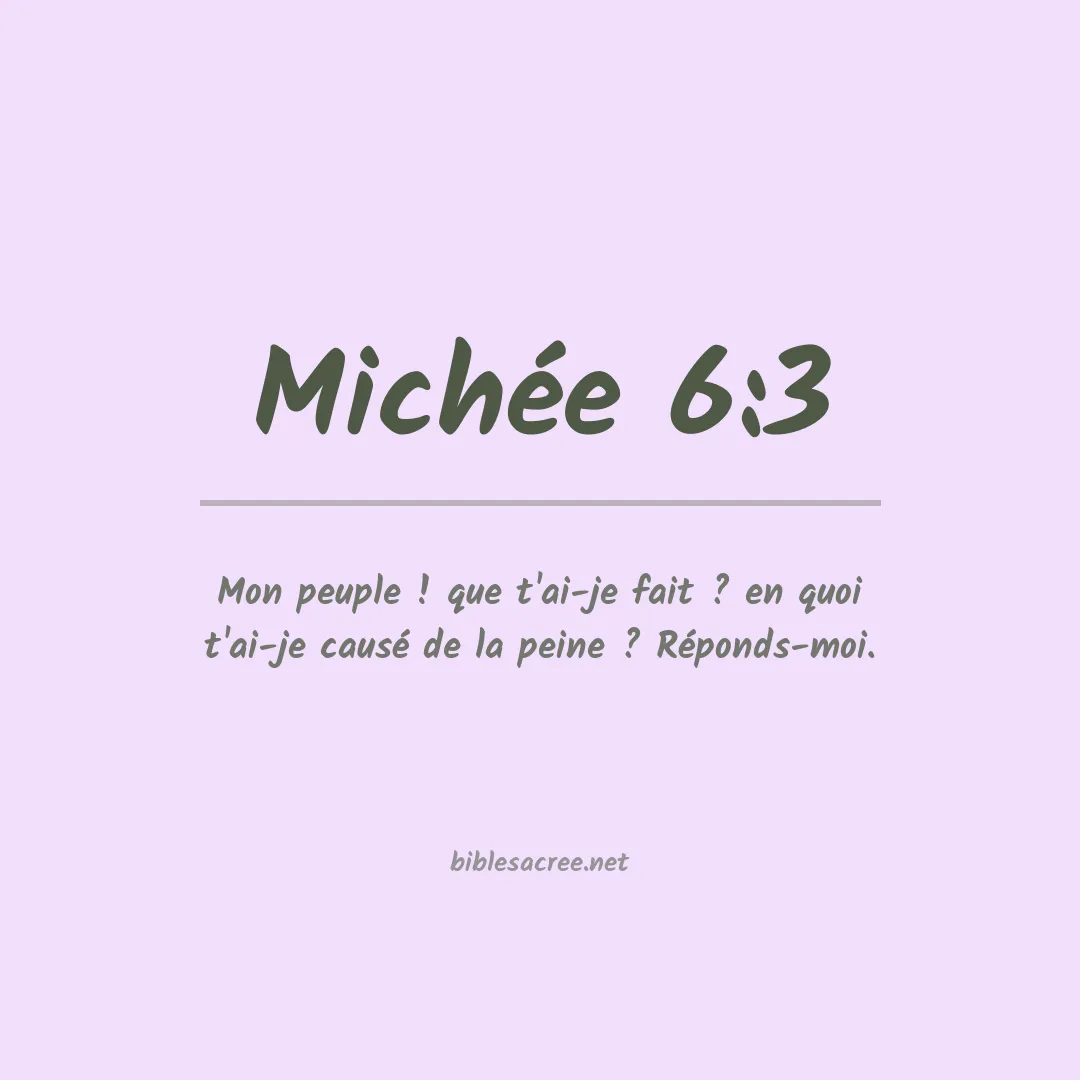 Michée - 6:3