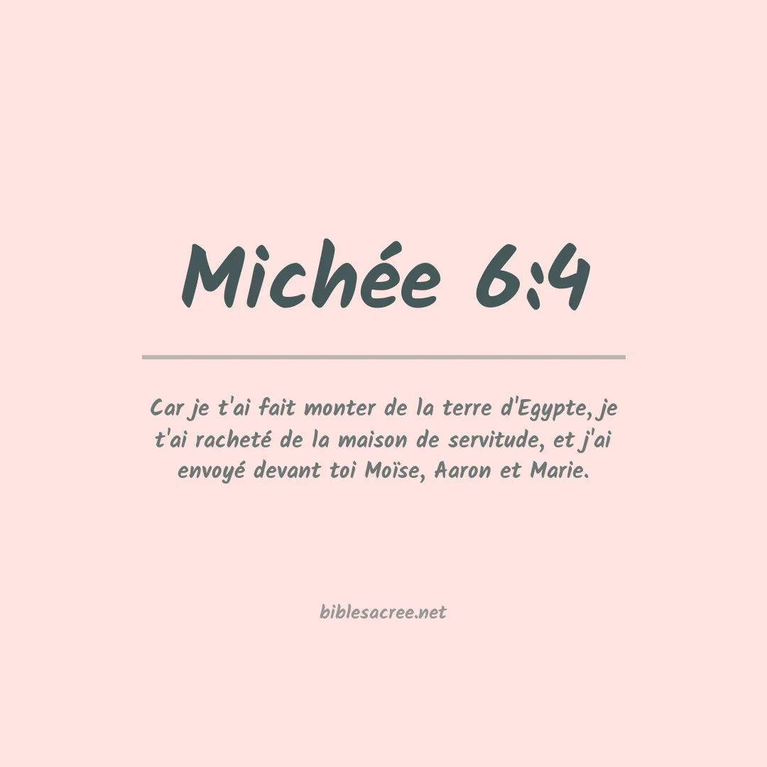 Michée - 6:4